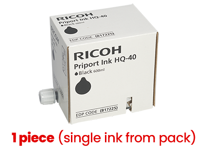Ricoh Priport HQ-40 (817225) Ink Cartridge, Black (1 piece)