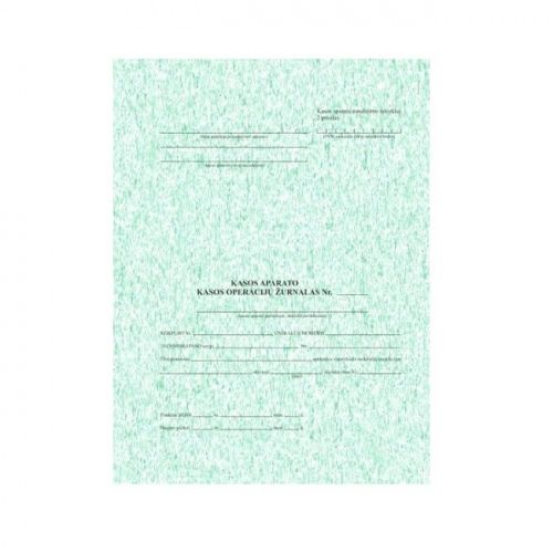 Journal of Cashier Operations EKA, A4, Vertical (74)  0720-031