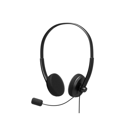 PORT DESIGNS Office USB Stereo Headset With Microphone Built-in microphone