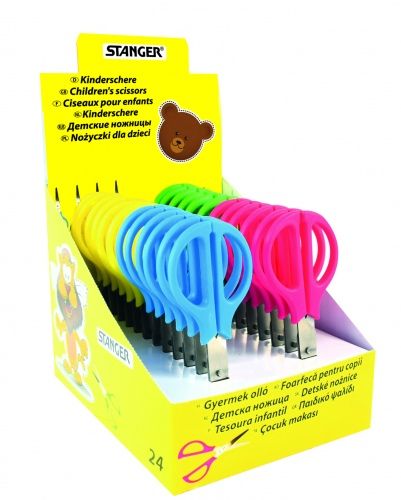 STANGER Children’s Scissors stainless steel, 12,5 cm, Box 24 pcs. 340105