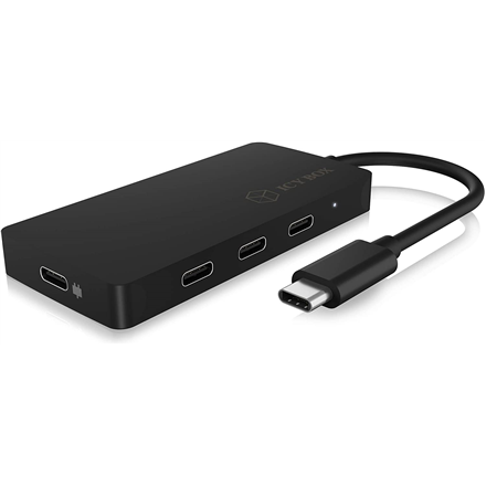 Raidsonic 4-port hub with USB Type-C interface and PD port  IB-HUB1429-CPD Black