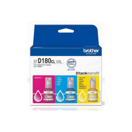 Brother BTD180CL Ink refill Yellow, Cyan, Magenta