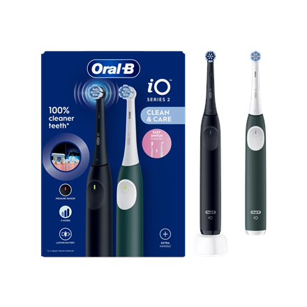 Oral-B Electric Toothbrush, Duo pack iO2 Series Rechargeable