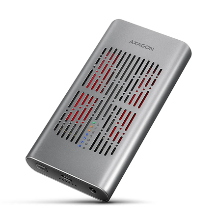 AXAGON USB-C 20Gbps Dual M.2 NVMe SSD CLONE MASTER Enclosure EEM2-20GD