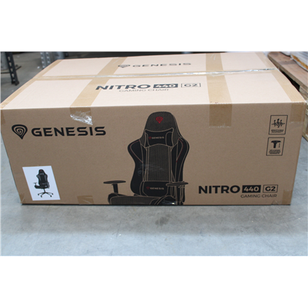 SALE OUT. Genesis Gaming Chair Nitro 440 G2 Black DAMAGED PACKAGING 24 month(s)