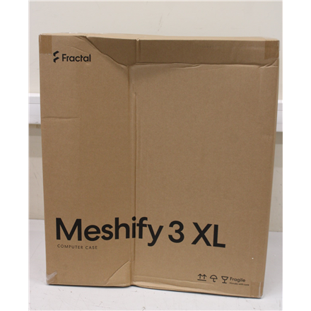 SALE OUT. Fractal Design Meshify 3 XL Black RGB TG Light Tint Mid-Tower