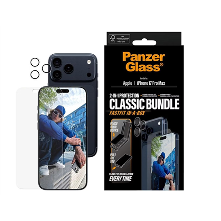 PanzerGlass 2-in-1 Classic Bundle Screen Protector/Lens protector Apple