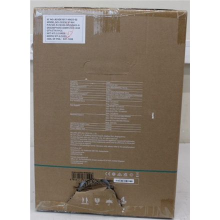 SALE OUT. Deepcool CG330 3F MINI TOWER CASE, White Deepcool Case CG330 3F WH