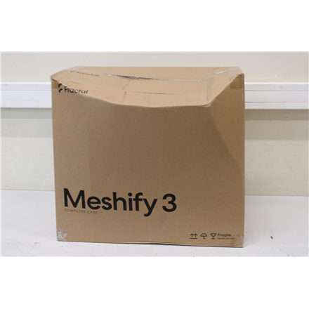 SALE OUT. Fractal Design Meshify 3 Ambience Pro RGB Black TG Fractal Design Meshify 3 Ambience Pro RGB Black TG Light Tint