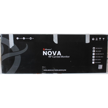 SALE OUT. Arozzi Nova 49" VA, 165Hz - Black Arozzi Nova