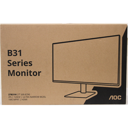 SALE OUT. AOC 27B31H 27" IPS/16:9/1920x1080/300cd/m2/1ms HDMI, USB, Headphone out SALE OUT. 27B31H 27 "