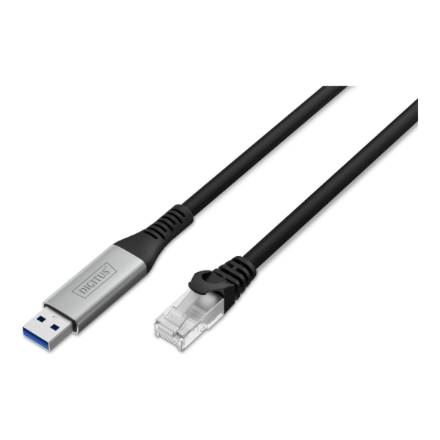 Digitus USB-A - RJ45 Ethernet cable, 1Gbit/s, 3m AK-300600-030-S