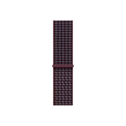 APPLE 46mm Burgundy Plaid Sport Loop Apple