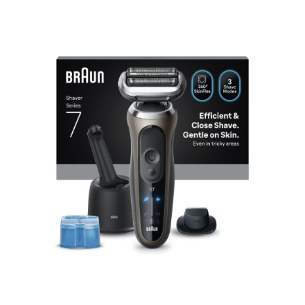 Braun 72-C7200cc Series 7 Shaver, Black/Gold Braun