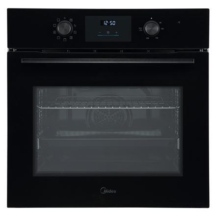 Midea MBO65M80D2-BK Oven, Built-in, Electric, Width 59.5 cm, Touch Display, Black Midea
