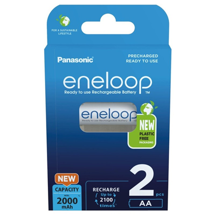 Panasonic Rechargeable Batteries ENELOOP BK-3MCDE/2CP AA