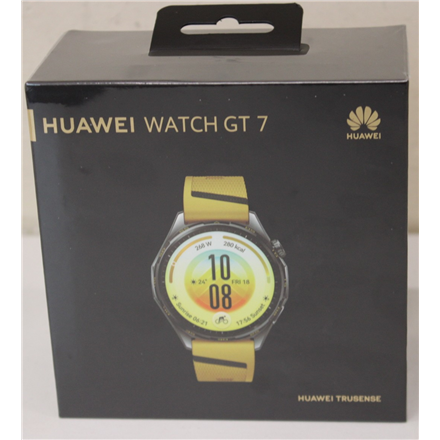 SALE OUT. HUAWEI WATCH GT 7 46mm, Yellow, Atum-B39FY DAMAGED PACKAGING SALE OUT. Huawei DAMAGED PACKAGING