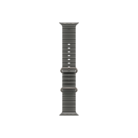 APPLE 49mm Translucent Black Ocean Band - Natural Titanium Finish Apple