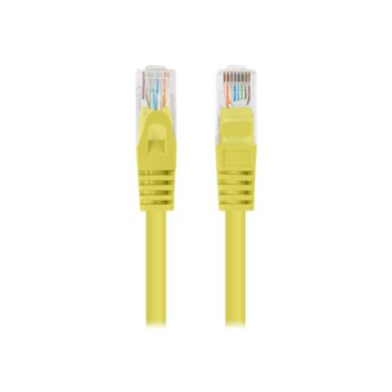 Lanberg Patchcord CAT.5E UTP 1M fluke passed 10-pack, Yellow PCU5-20CC-0100-Y