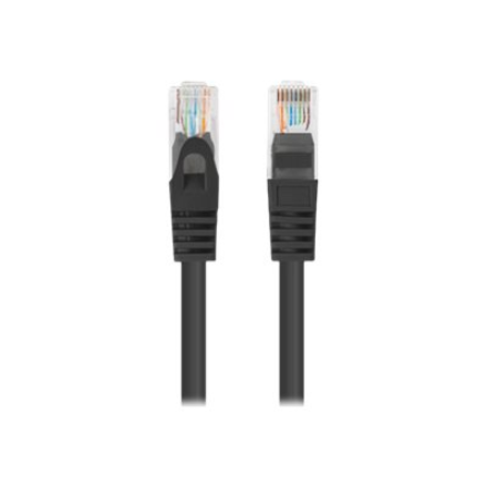 Lanberg Patchcord CAT.6 UTP 0.25M fluke passed 10-pack, Black PCU6-20CC-0025-BK