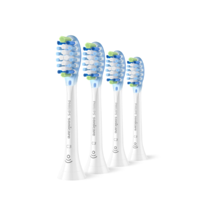Philips HX9044/87 Sonicare Premium Plaque Defence Replacement brush heads, 4 pcs, White Philips