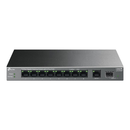 TP-LINK 10-Port Gigabit Desktop Switch with 8-Port PoE+ LS1210GP