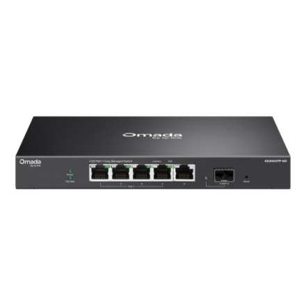 TP-LINK ES206XPP-M2 Omada 5-Port 2.5G BASE-T and 1-Port 10GE SFP+ Easy Managed Switch with 4-Port PoE++ TP-LINK