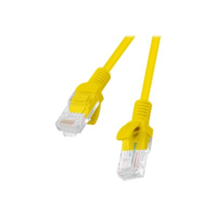 Lanberg Patchcord CAT.5E UTP 0.5M fluke passed 10-pack, Yellow PCU5-20CC-0050-Y