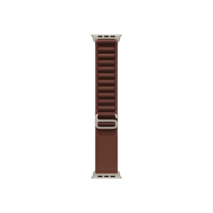 APPLE 49mm Burgundy Alpine Loop - Small - Natural Titanium Finish Apple