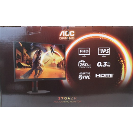 SALE OUT. AOC Gaming 27G4ZR 27" 1920x1080/1ms/300cd/m², HDMI, DisplayPort, Headphone Out SALE OUT. AOC