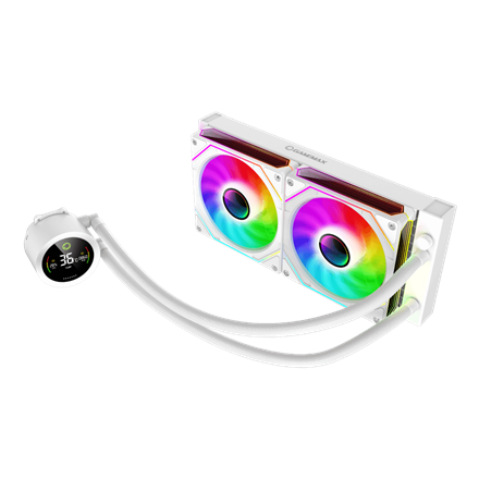 Gamemax CPU Liquid Cooler ICEBURG 240 DIGITAL WH White