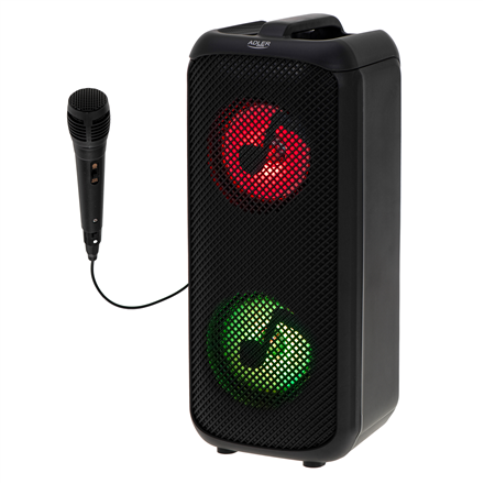 Adler Speaker with radio | AD 1903 | 2x5 W | Bluetooth | Black | Portable | Wireless connection