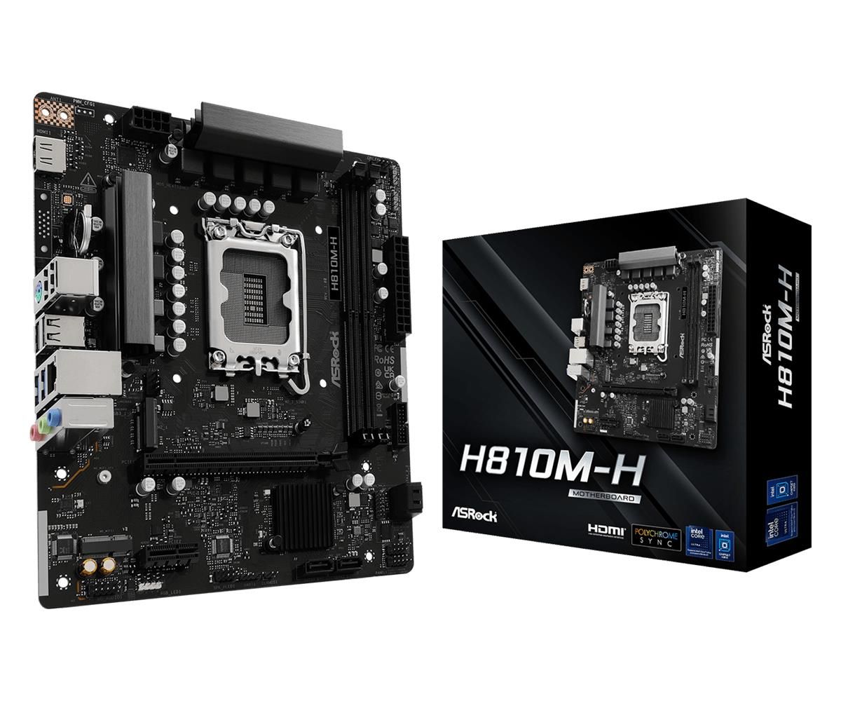 ASROCK H810M-H Intel H810 LGA 1851 (Socket V1)