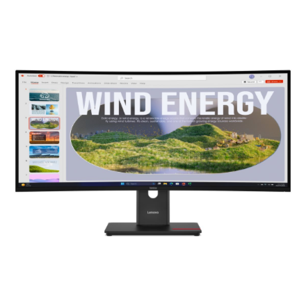 Lenovo | ThinkVision | T34WD-40 | 34 " | VA | 21:9 | 120 Hz | 4 ms | 3440 x 1440 pixels | 300 cd/m² 
