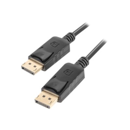 Lanberg DisplayPort Cable 19 Pin V1.2 4K | CA-DPDP-10CC-0005-BK | DisplayPort to DisplayPort