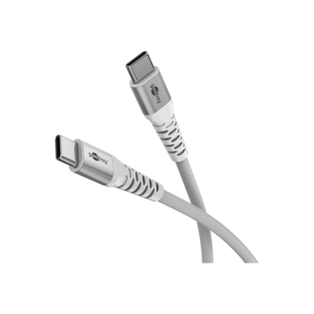 Goobay USB-C Supersoft Textile Cable with Metal Plugs | 70194