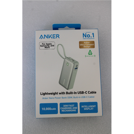 SALE OUT. Anker 545 Nano Power Bank | A1259G61 | 10000 mAh | Green | UNPACKED