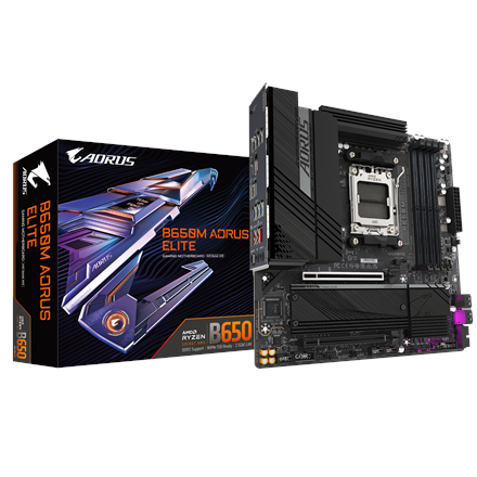 Gigabyte B650M AORUS ELITE (rev. 1.3) | Processor family AMD | Processor socket AM5 | DDR5 | Support