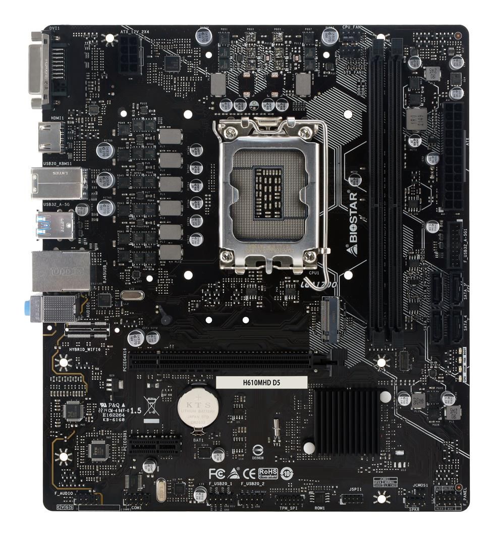 BIOSTAR H610MHD D5 Intel H610 LGA 1700