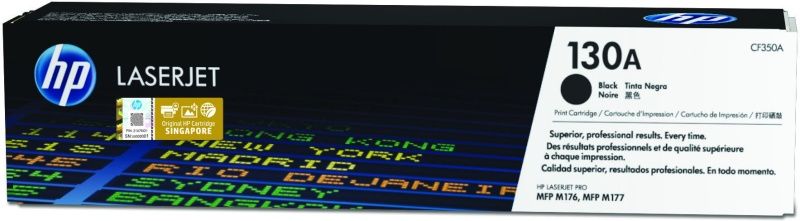 HP 130A (CF350A) Toner Cartridge, Black