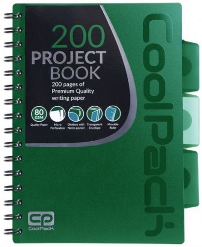 Spiral note book A5 Coolpack Green