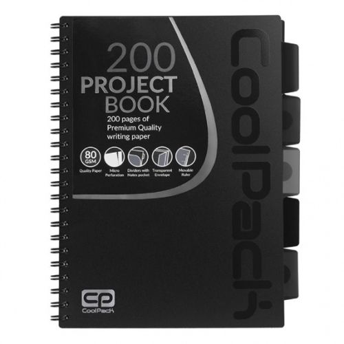 Spiral note book A4 Coolpack Black