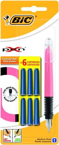 BIC Fountain Pen XPEN STD 07 BL1+6 CARTRIDGE EU, 941603