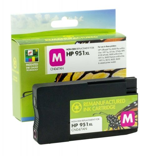 Compatible Static-Control Hewlett-Packard 951XL (CN047AE) New chip, Magenta, 1500 p.