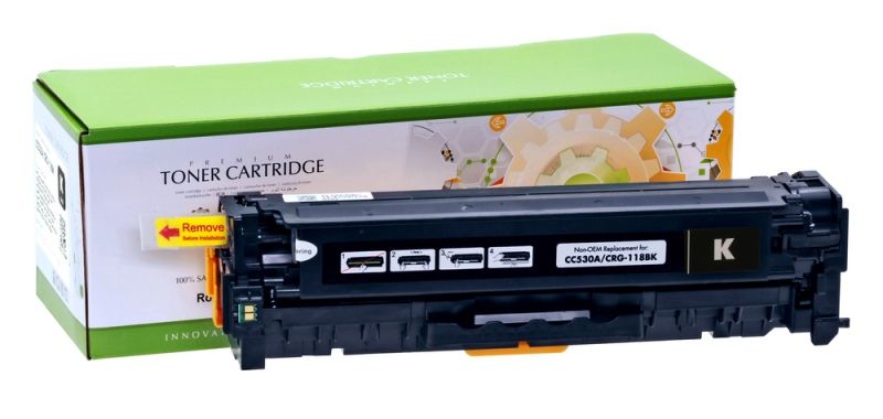 Compatible Static-Control Hewlett-Packard CC530A Black IP Safe