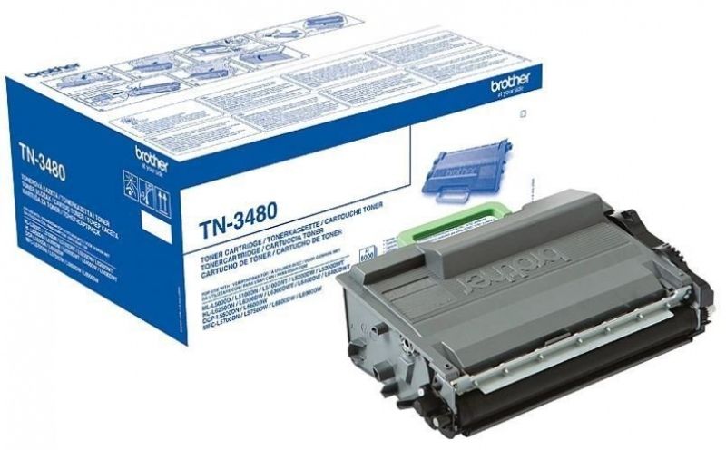 Brother TN-3480P (TN3480P) Toner Cartridge, Black