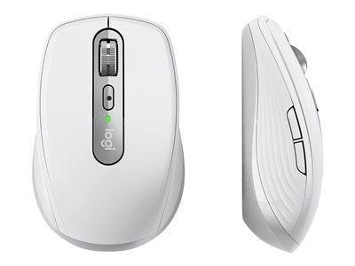Logitech MX Anywhere 3 for Mac Wireless Mouse, Bluetooth, 4000 DPI, Pale Grey