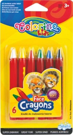 Colorino Kids Face crayons 6 colours