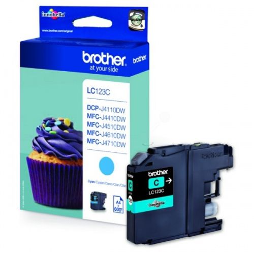 Brother LC123 (LC123C) Ink Cartridge, Cyan
