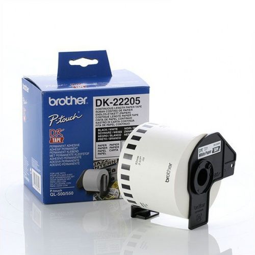 Printing Saver 5 Ersatz Brother DK-22205 Weiße Adressetiketten Kompatibel mit P-Touch Brother QL-570 QL-500 710W 810W Brother Label Printer (62 mm x 30,48 m